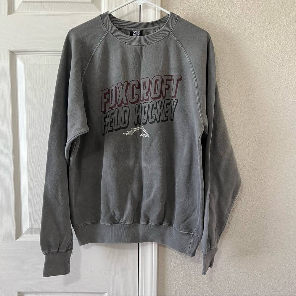 Foxcroft Field Hockey Marbled Gray Crewneck Men's Sweater - Large